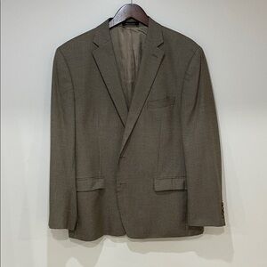 Men’s Ralph Lauren herringbone brown sport coat 46R
